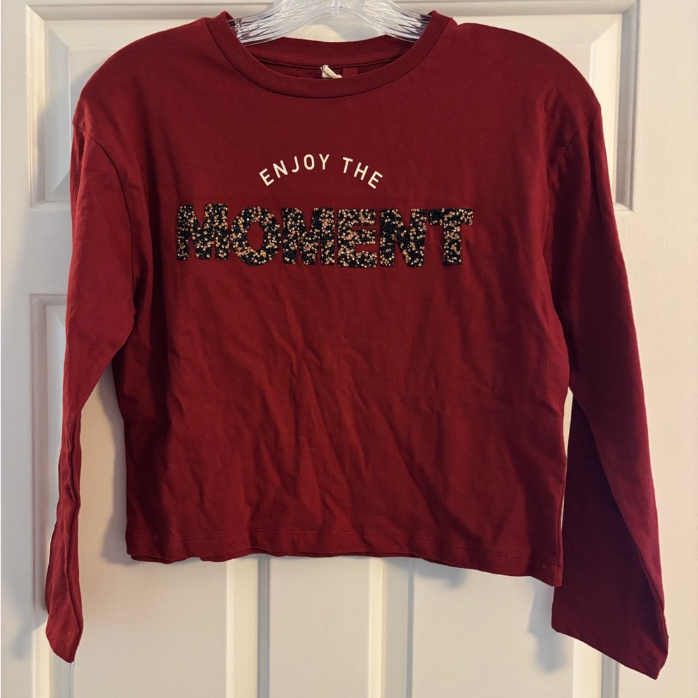 Jessica Simpson Kids Burgundy Long Sleeve Tee